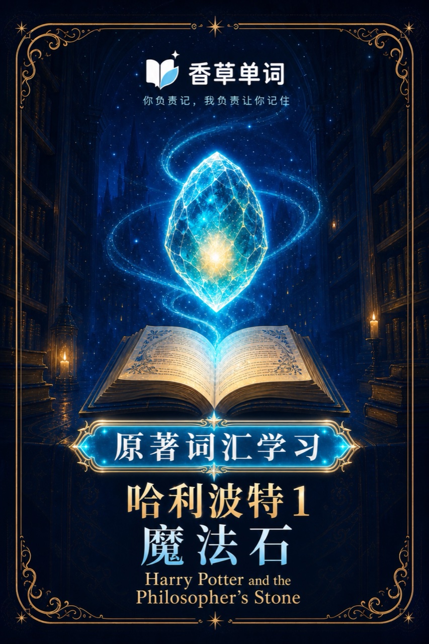 哈利波特1·魔法石 词书封面