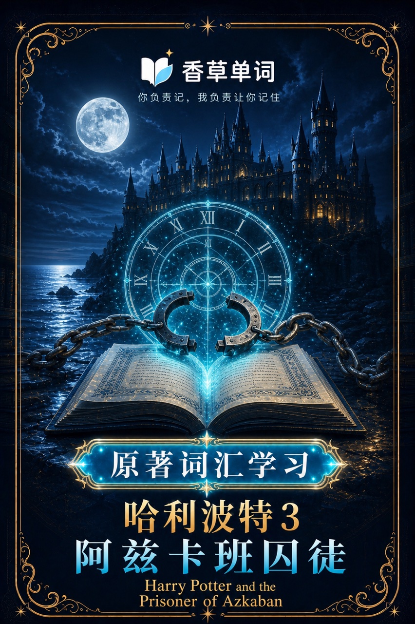哈利波特3·阿兹卡班囚徒 词书封面