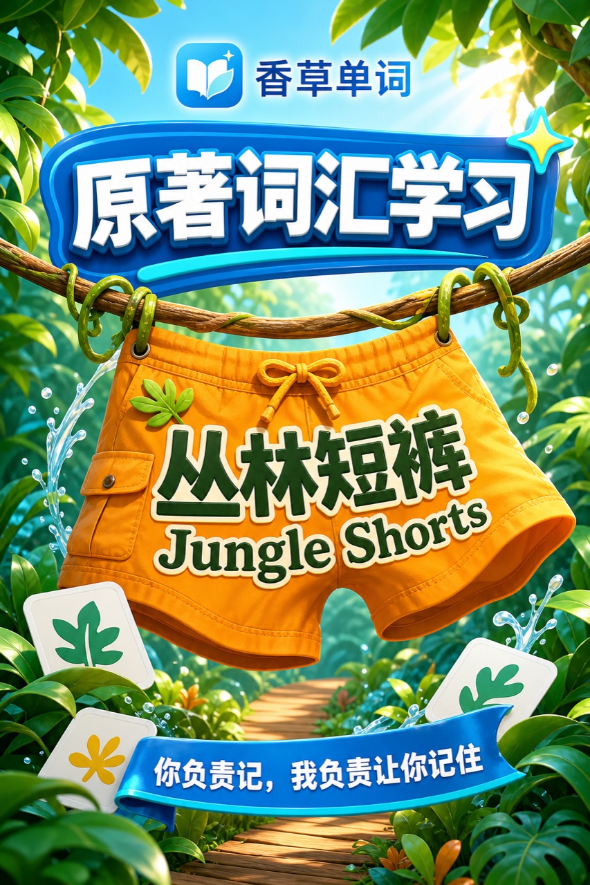 丛林短裤 Jungle Shorts 词书封面