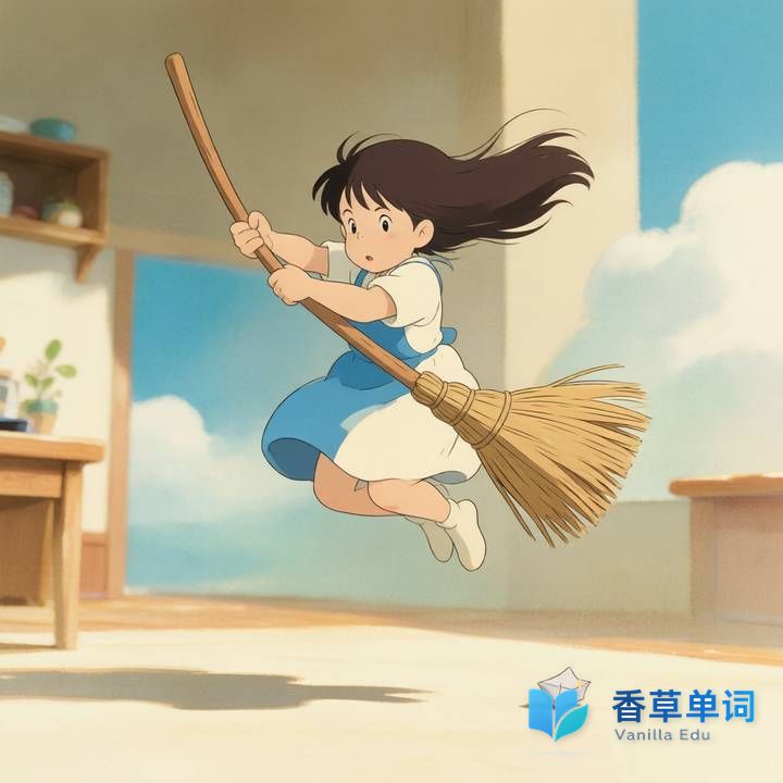 broomstick 单词配图